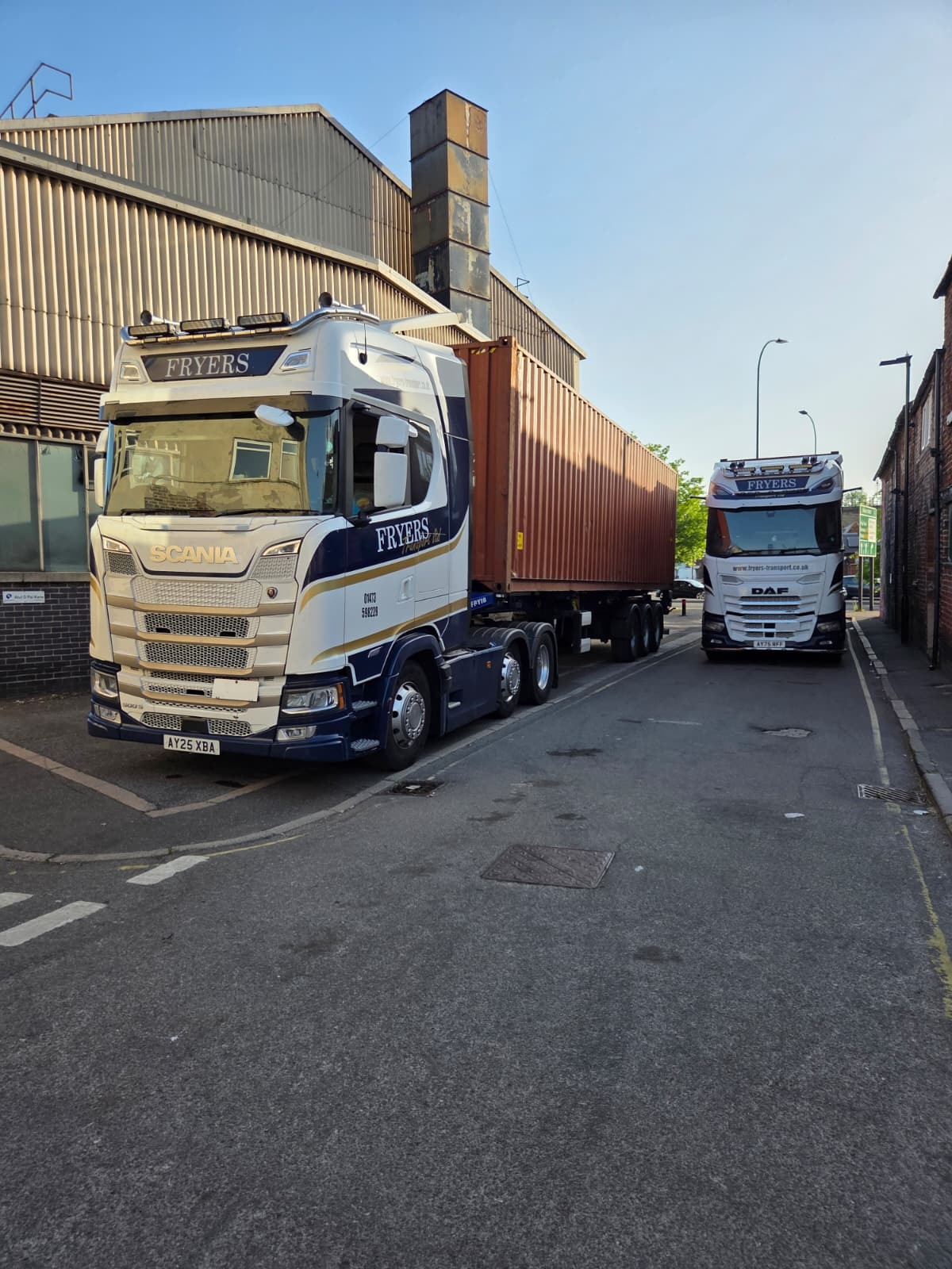 Fryers Transport fleet at the Ipswich depot